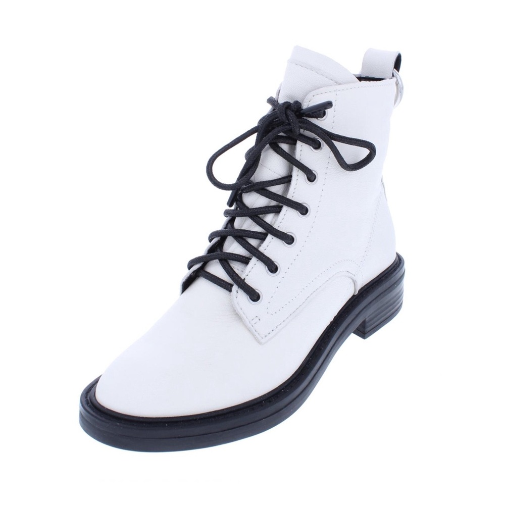 White Combat Boots